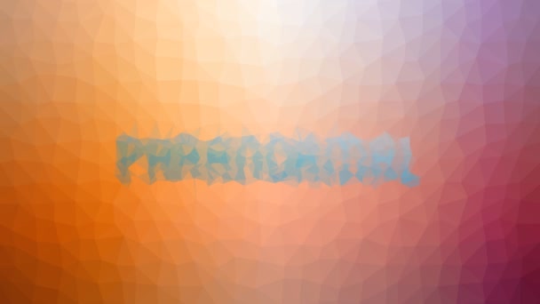 Paranormal Apareciendo Tecno Teselado Bucle Pulsación Triángulos — Vídeo de stock