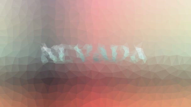 Nevada Dissolve Strani Triangoli Animati Spirale Tessellante — Video Stock