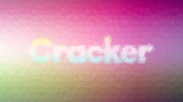 Cracker Fade Intressant Tessellation Looping Rörliga Polygoner — Stockvideo
