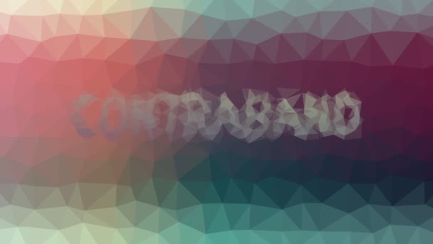 Contraband Fade Modern Tessellation Looping Moving Triangles — Stok Video