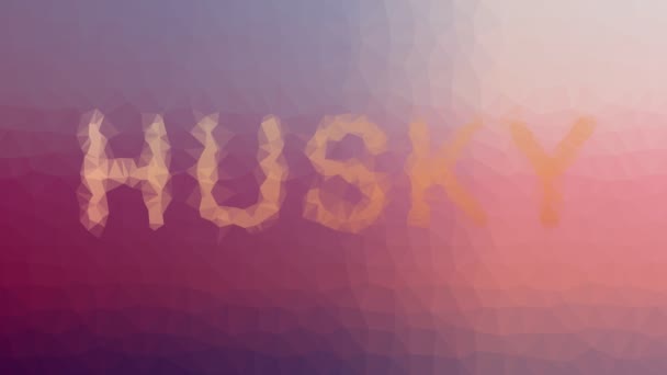 Husky Fade Interessante Tessellating Looping Pulserende Polygonen — Stockvideo