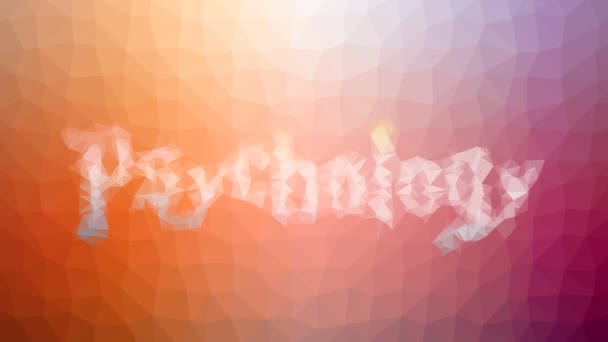 Psychologie Dissolvant Triangles Animés Boucle Techno Tessellée — Video