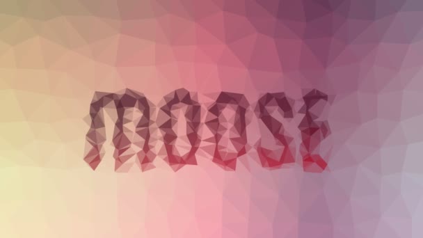 Moose Dissolve Strani Triangoli Mobili Spirale Tessellante — Video Stock