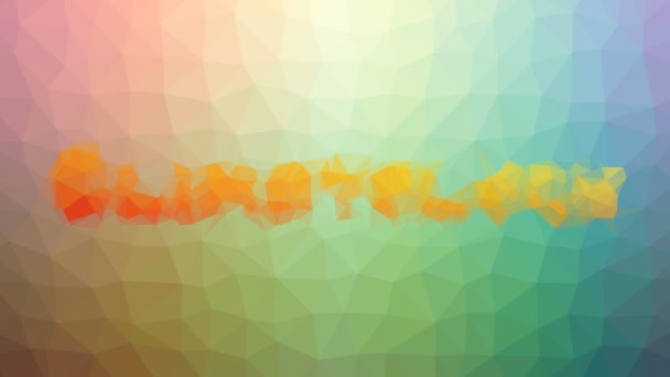 Klímatológia Techno Tessellating Looping Animációs Háromszögek — Stock videók