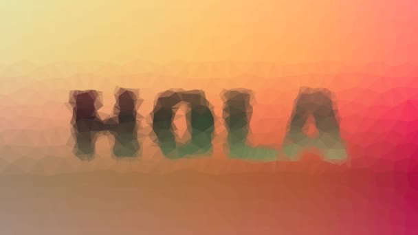 Hola Fade Interesting Tessellated Looping Moving Polygons — 비디오