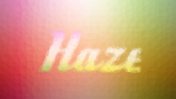 Haze Apparendo Techno Tessellated Looping Poligoni Animati — Video Stock