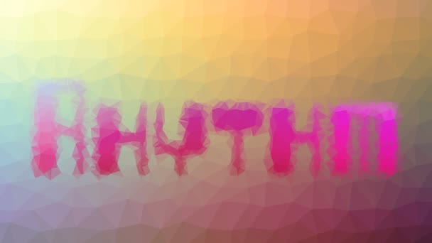 Rhythm分解工艺 分叉环脉动三角形 — 图库视频影像