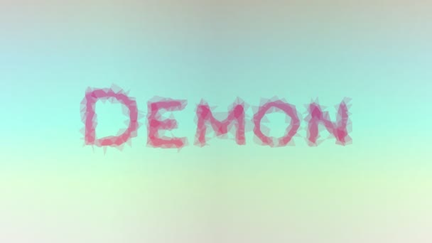 Demon Fade Techno Tessellated Looping Moving Triangles — Stock video