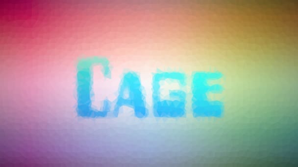 Cage Blekna Moderna Tessellerande Looping Rörliga Trianglar — Stockvideo