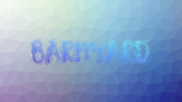 Barnyard Fade Techno Tessellation Looping Animierte Dreiecke — Stockvideo
