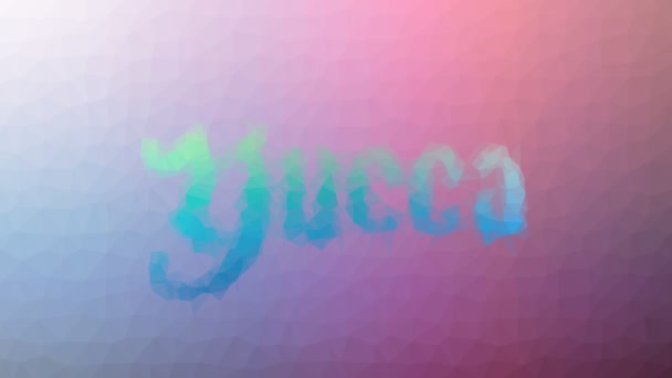 Yucca Розчиняє Технотеселяцію Циклічних Анімованих Трикутників — стокове відео