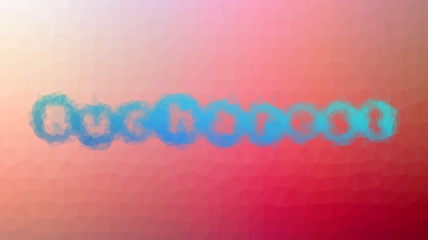 布加勒斯特褪色的技术点缀的环形动画三角形 — 图库视频影像