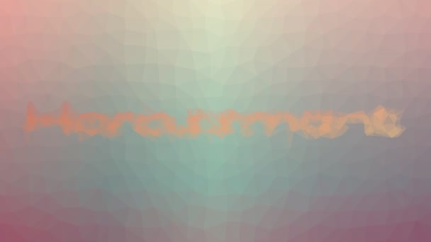 Belästigung Löst Techno Tessellation Looping Animierte Dreiecke Auf — Stockvideo
