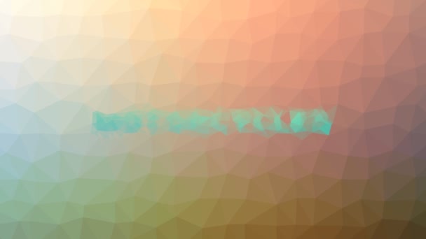 Motorfietsen Fade Weird Tessellation Looping Animated Polygons — Stockvideo