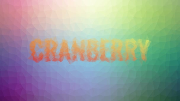 Cranberry Verblassen Techno Tessellating Looping Animierte Dreiecke — Stockvideo