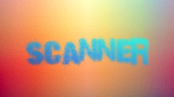 Scanner Fade Interessante Tessellating Looping Bewegende Polygonen — Stockvideo