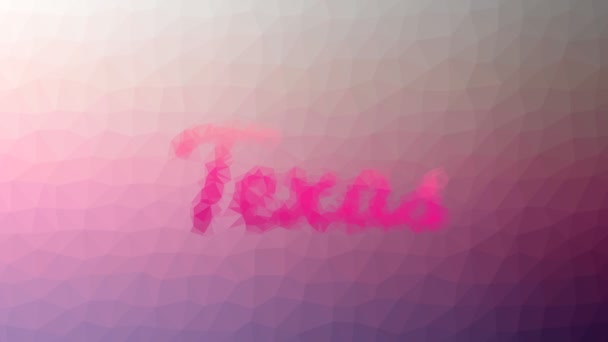 Texas Upplösa Intressant Tessellerande Looping Rörliga Trianglar — Stockvideo