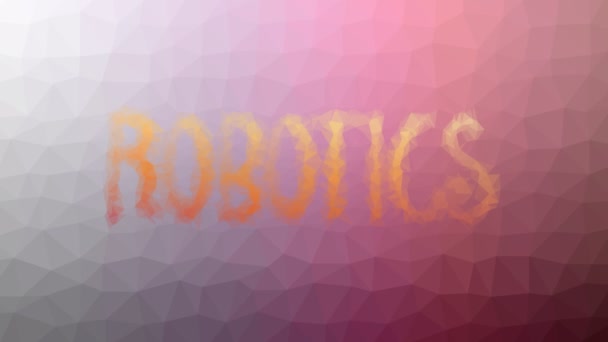 Robotika Melarutkan Tesselasi Aneh Berulang Ulang Poligon Yang Berdenyut — Stok Video