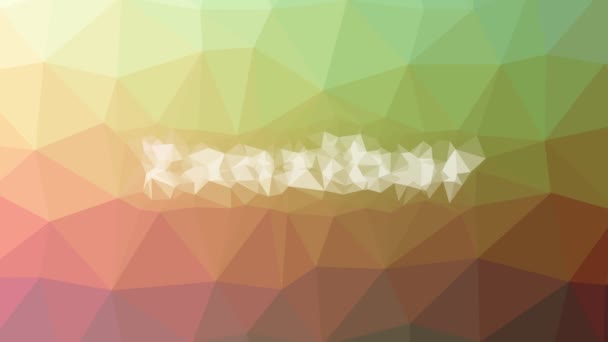 Zanzibar Fade Modern Tessellated Looping Animated Triangles — Stock Video