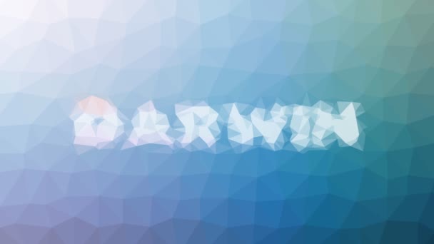 Darwin Erscheint Seltsam Tessellated Looping Pulsierenden Polygone — Stockvideo