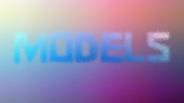 Modely Blednou Zajímavé Tessellating Looping Animated Polygons — Stock video