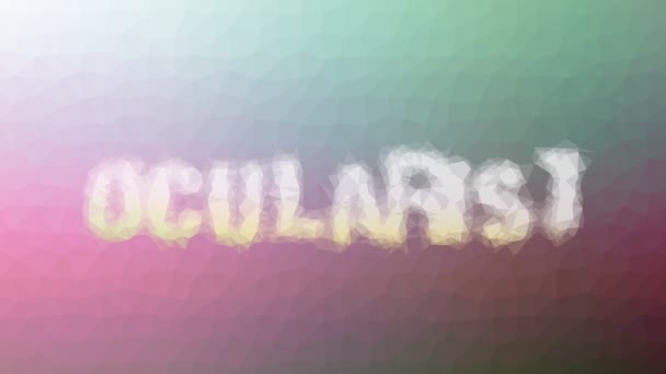 Oculariste Dissolvant Triangles Animés Boucle Essellation Technologique — Video