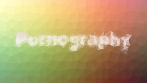 Pornografie Rozplývající Technologie Tessellation Looping Animated Polygons — Stock video