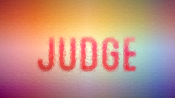 Yargıç Modern Tesselleme Döngüsü Titreşim Poligonları Çözüyor — Stok video