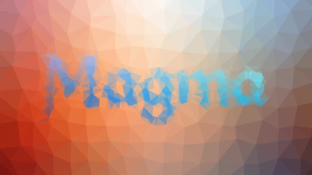 Magma Apparaissant Triangles Mobiles Boucle Essellée Technologique — Video