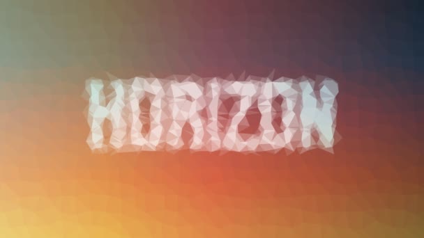 Horizon Muncul Aneh Tessellation Looping Segitiga Berdenyut — Stok Video