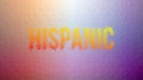 Ισπανόφωνος Διαλύει Ενδιαφέροντα Tessellating Looping Κινούμενα Τρίγωνα — Αρχείο Βίντεο