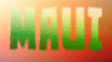 Maui soluk garip tessellasyon döngüsü nabız üçgenleri