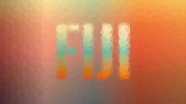 Fiji çözünen tekno tesselleştirilmiş döngü animasyon çokgenleri