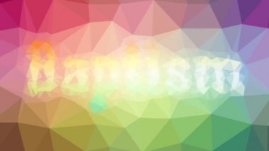 Vaftiz, tekno tesselasyon çözeltisi, canlandırılmış üçgenler.