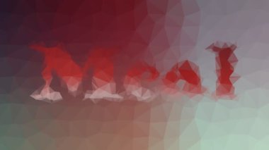 Yemekler tuhaf tesselleme döngüsü hareketli üçgenler