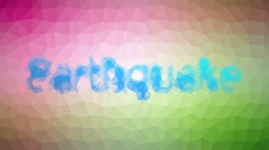 Deprem silindi tekno tesselleme döngüsü hareket eden çokgenler