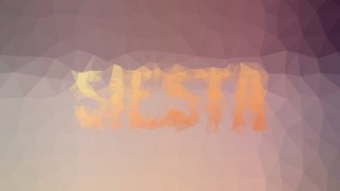 Siesta soluk teknolojik tesselleştirilmiş döngü animasyon üçgenleri