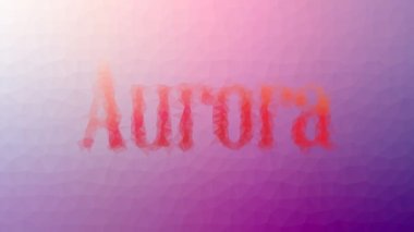 Aurora ortaya çıkıyor tekno tesselleştirilmiş döngü hareket eden çokgenler