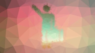 Gelen uçuşlar ilginç tesselleme döngüsü titreşim üçgenleri