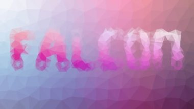 Falcon sol modern tesselleme döngüsü hareket eden çokgenler