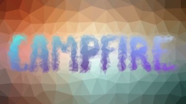 Kamp ateşi sönüyor. İlginç bir tessellasyon. Hareket eden üçgenler.