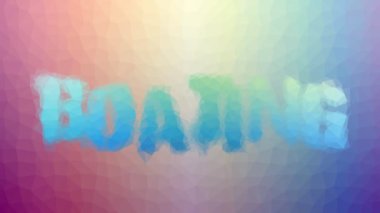 Tekno görünümlü, tesselleştirilmiş döngü animasyonlu çokgenler