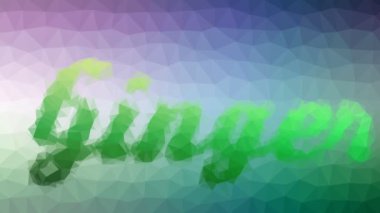 Zencefil garip tesselleştirilmiş döngüyü çözüyor hareket eden üçgenler