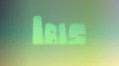 Ibis ilginç görünüyor. Tesselleme döngüsü. Canlandırılmış üçgenler.