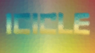 Icicle modern tessellasyon görünümlü hareket eden çokgenler