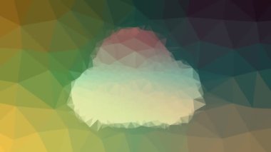 cloud weather butt rain fade technological tessellated looping pulsing triangles