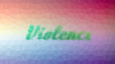 Şiddet tekno tesselleme döngüsü hareket eden çokgenler