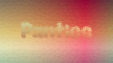 Külot soldu modern tesselleştirilmiş döngü animasyon üçgenleri