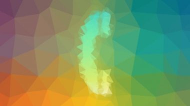 Telefon çözünen tekno tesselleştirilmiş döngüler canlandırılmış çokgenler