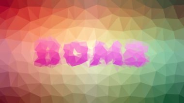 Bomba modern tessellasyonu eritiyor. Titreşimli üçgenler.